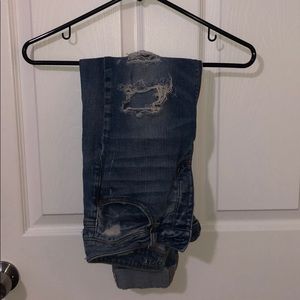 distressed mom jeans